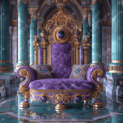 "Amethyst Throne" Royal wallpaper and mobile home screen from Mystic Fyre