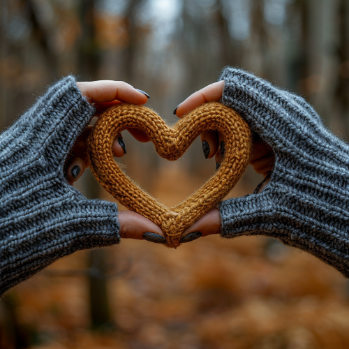 "Heart" Two hands holding a heart mobile home screen from Mystic Fyre