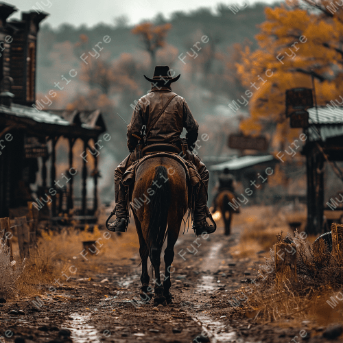 "Reckoning in Wilbur County" Cowboy, Western wallpaper and mobile screensaver - Mystic Fyre