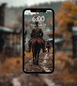 "Reckoning in Wilbur County" Cowboy, Western wallpaper and mobile screensaver - Mystic Fyre